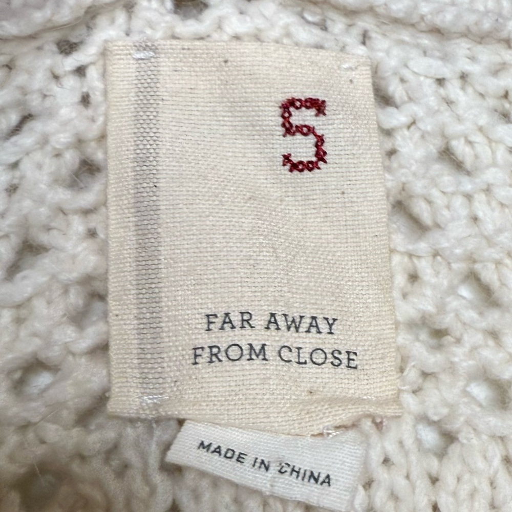 Anthropologie Far Away from Close Knit Sweater Size S - Picture 6 of 6